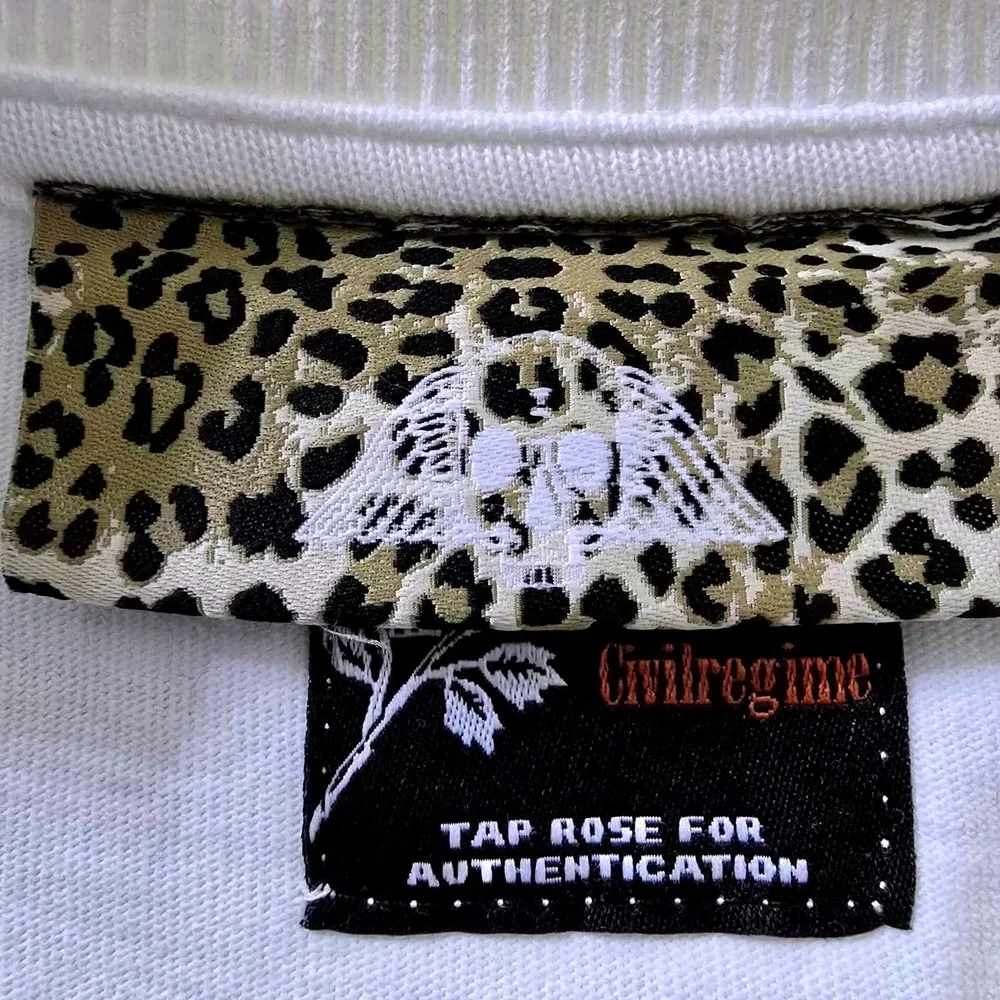 Civil Regime No Tomorrow Crawling Out Tee Mens‎ Large Ivory Bleached Oversized